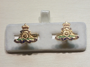 Royal Artillery enamelled cufflinks - Click Image to Close